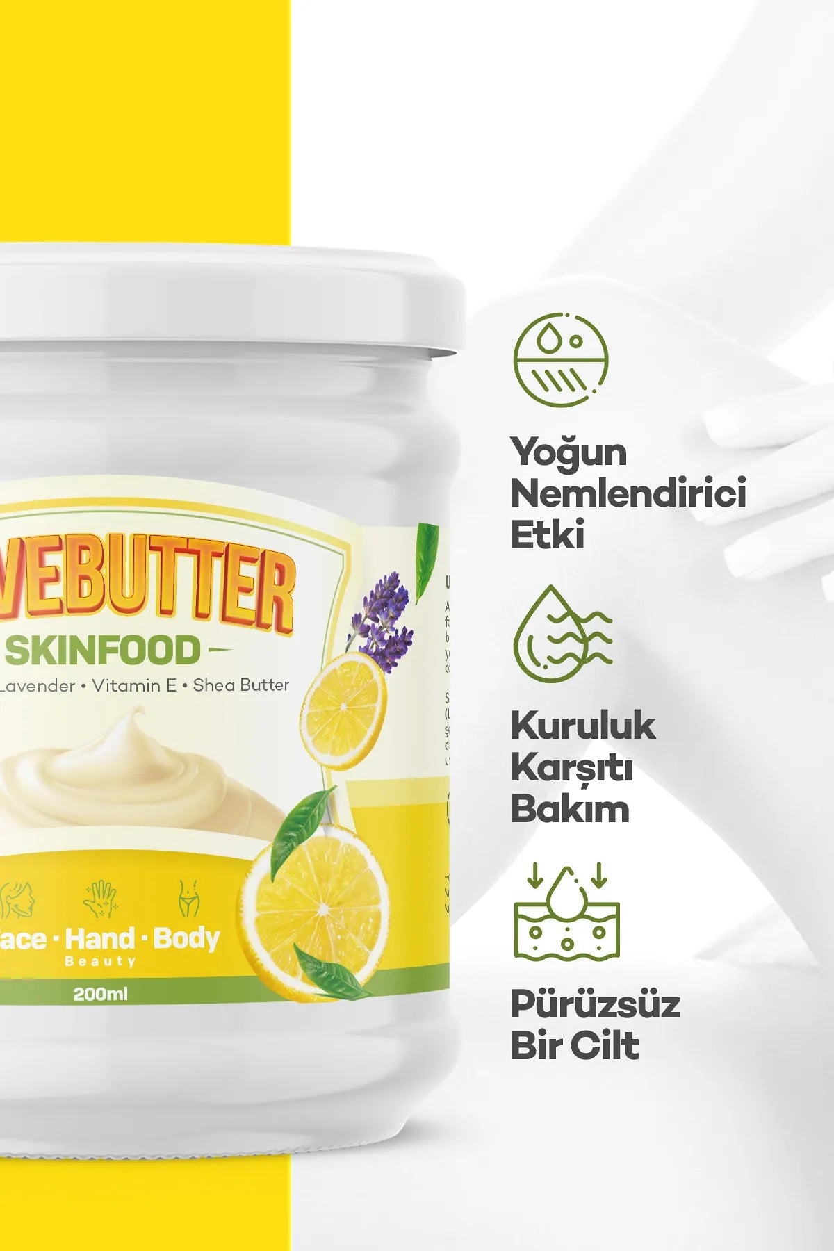 LOVE BUTTER Yüz & El & Vücut Yoğun Nemlendirici Besleyici Krem Skin Food